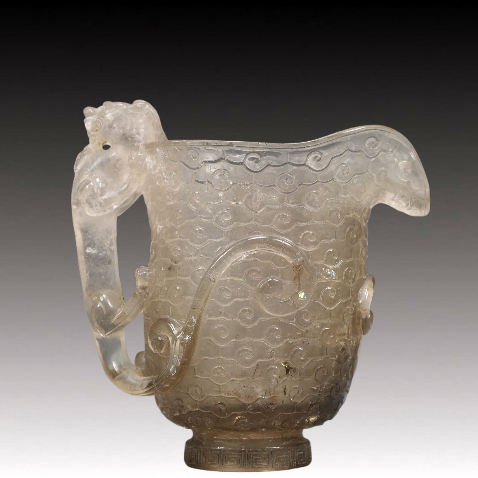 An Exquisite Crystal Auspicious Beast Pattern Cup - 5