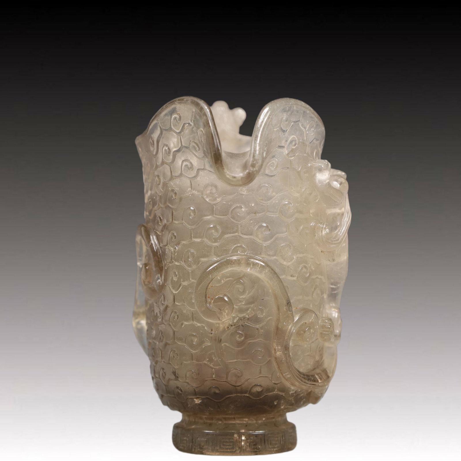 An Exquisite Crystal Auspicious Beast Pattern Cup - 7