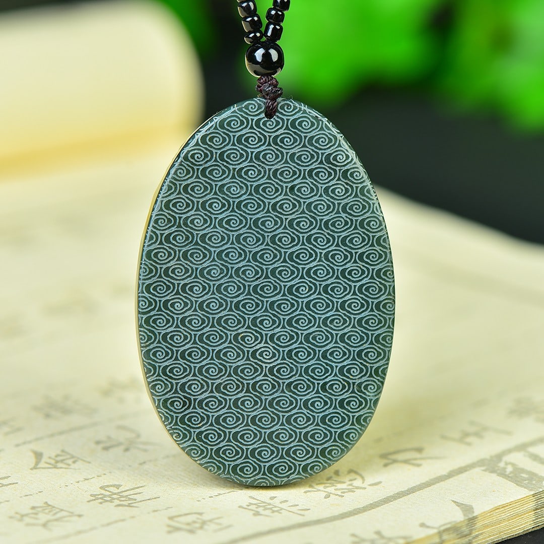 An Exquisite Jasper Dragon Pattern Pendant - 5