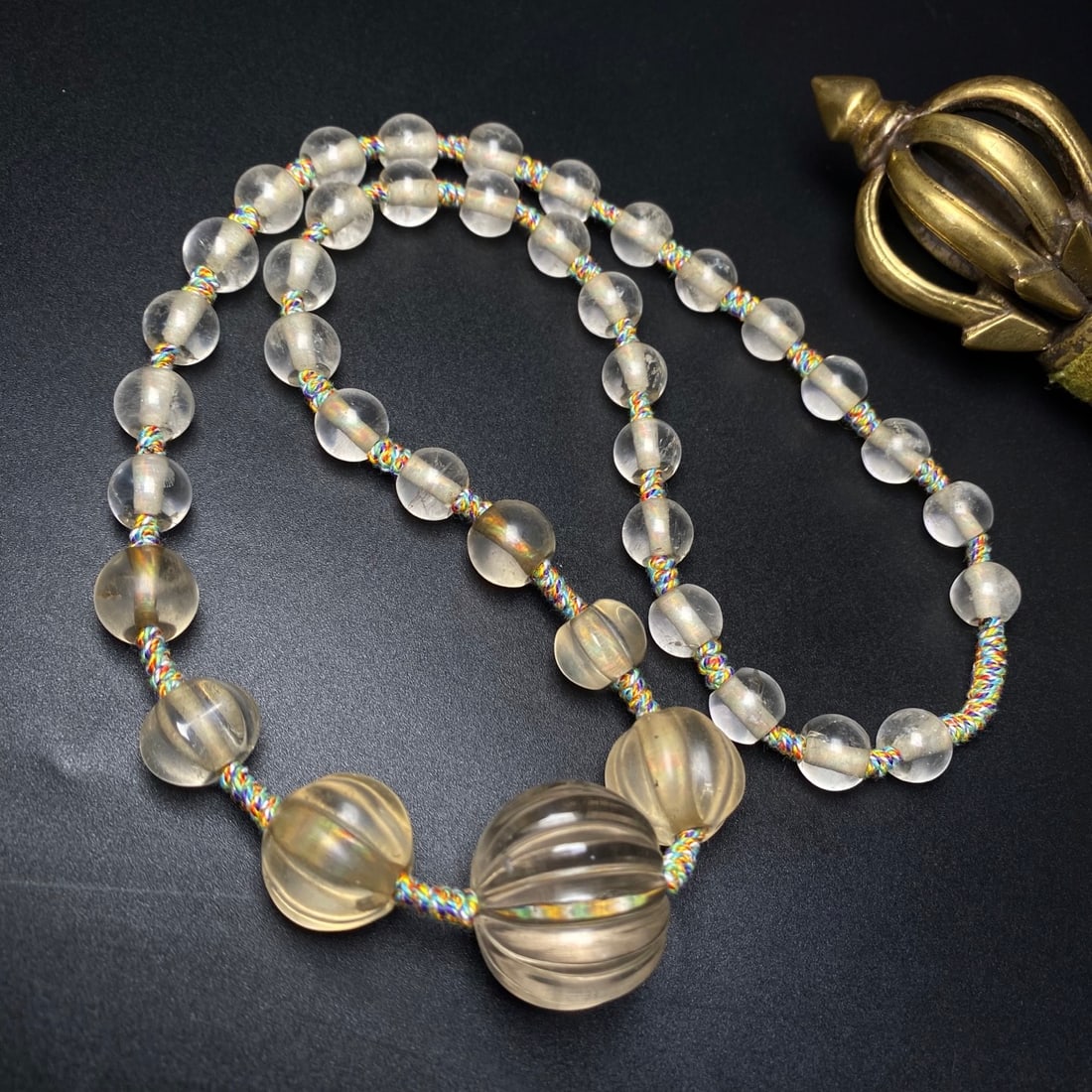 A Precious Crystal Necklace: A Precious Crystal Necklace,Size:1.1in 水晶项链