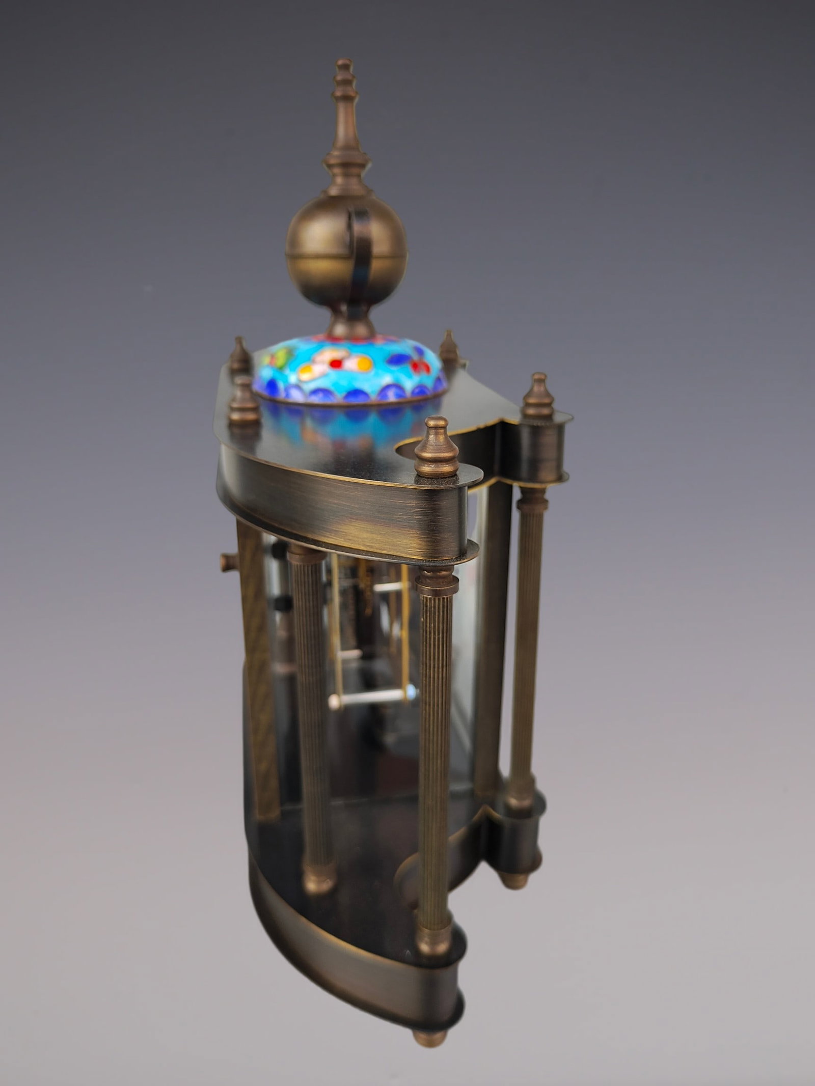 An Exquisite Bronze Lotus Pattern Clock - 3