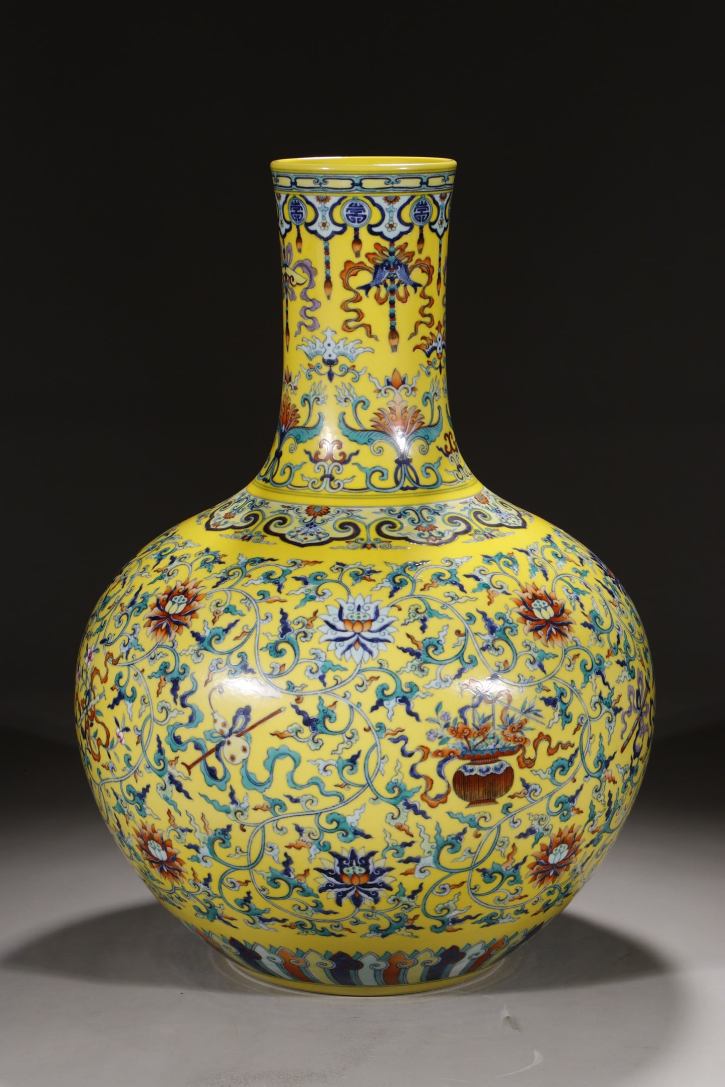 An Exquisite Doucai Lotus Pattern Eight Treasures Pattern Vase (1 of 9)