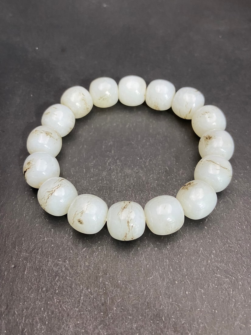 An Exquisite White Jade Bracelets - 3
