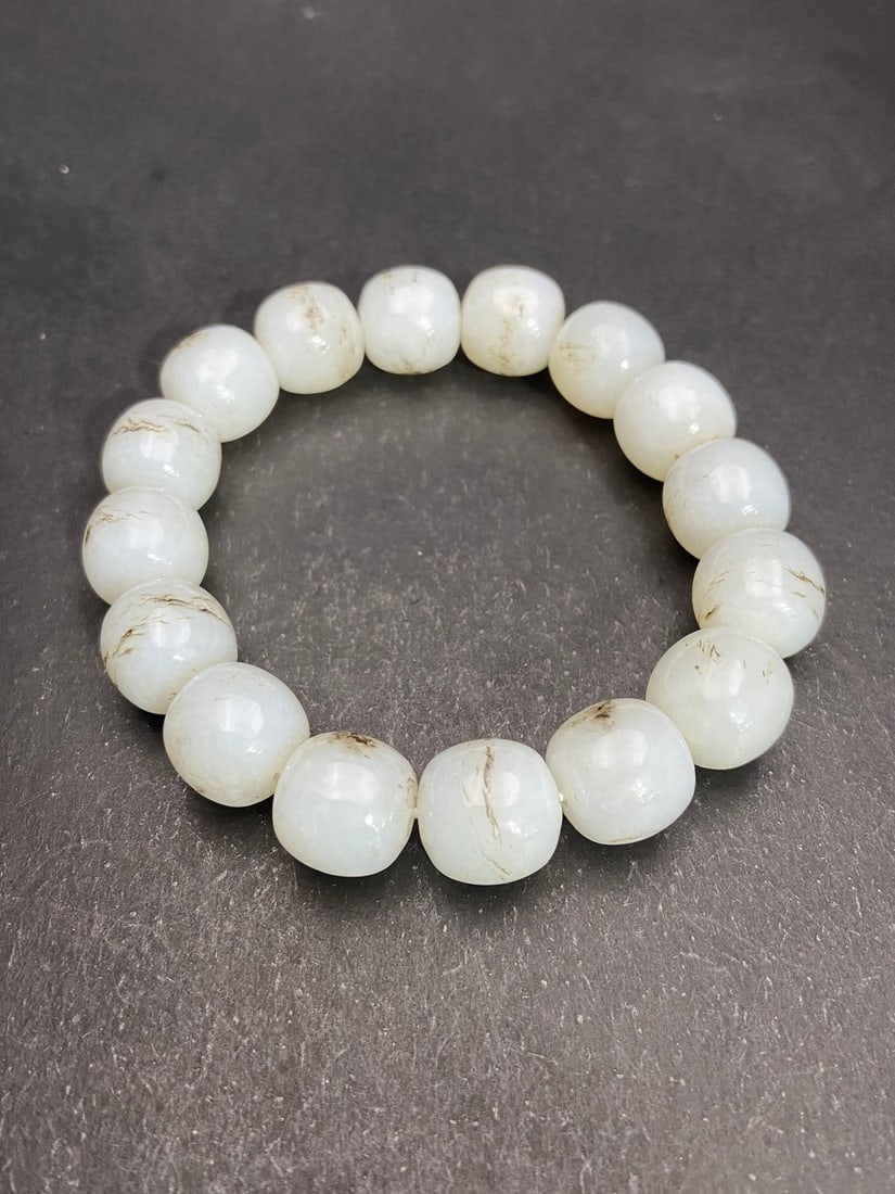 An Exquisite White Jade Bracelets - 4