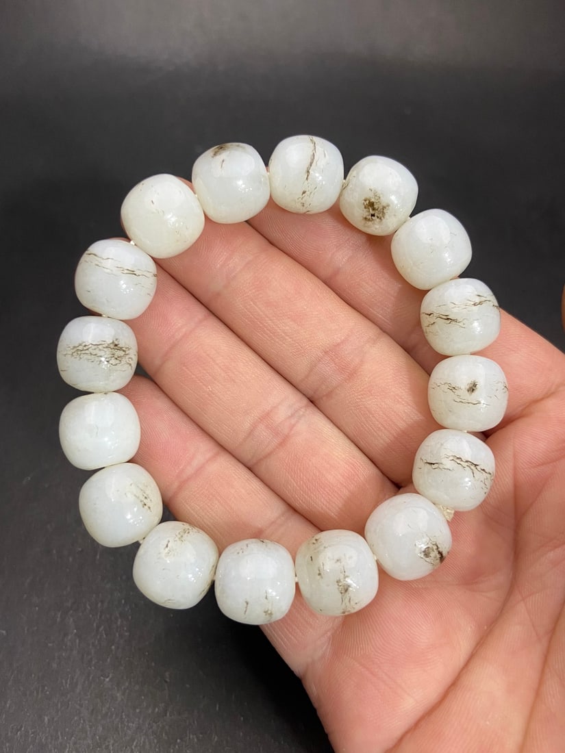 An Exquisite White Jade Bracelets - 7