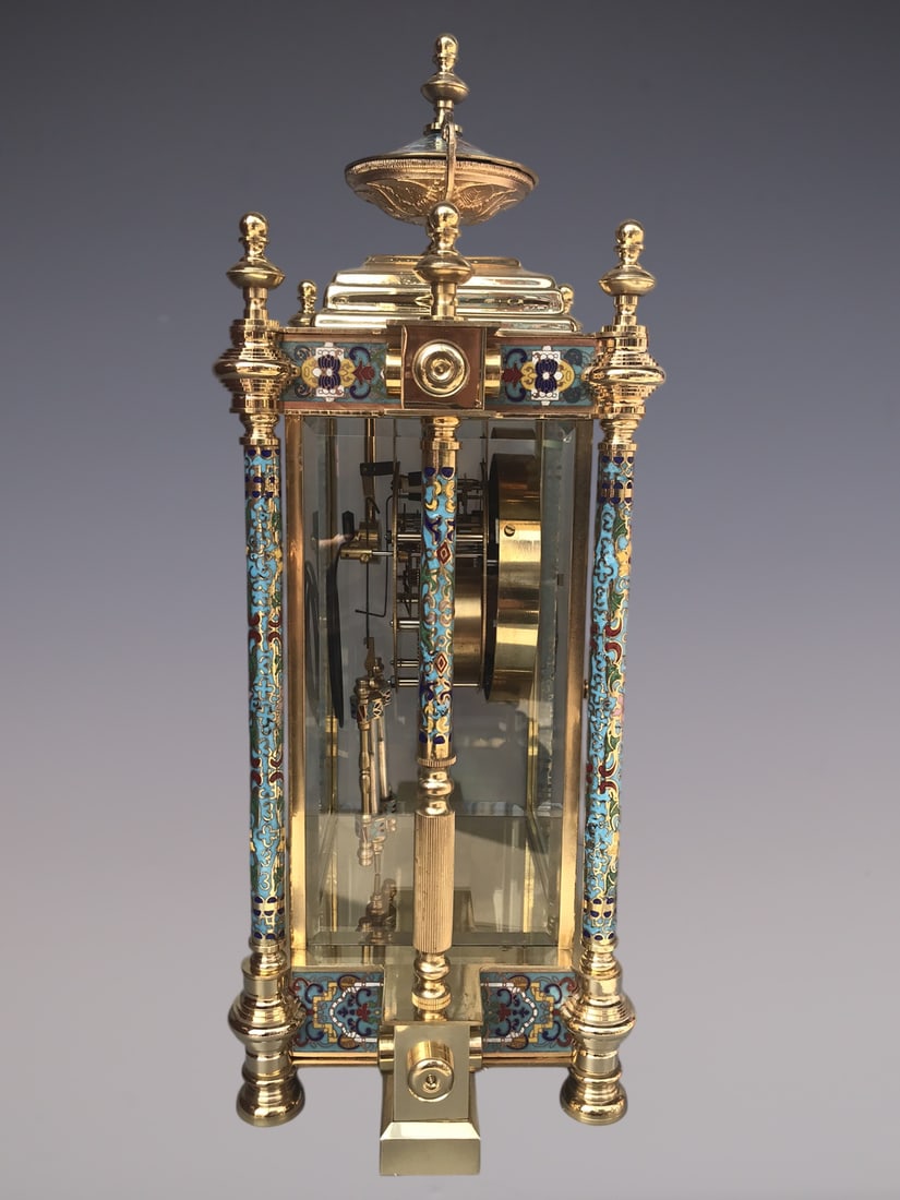 An Exquisite Gilt Bronze Lotus Pattern Clock - 3