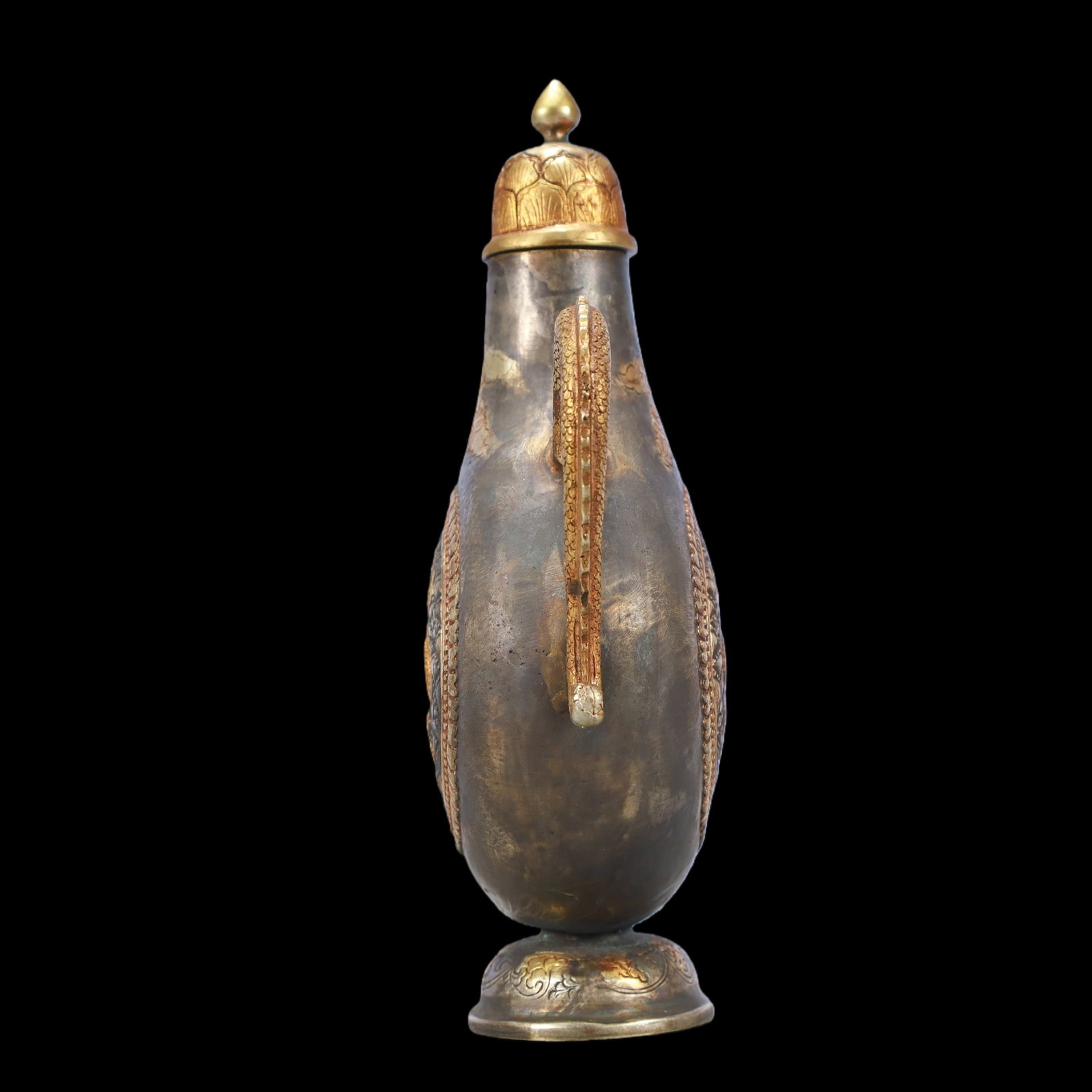 A Exquisite Gilt Silver Dragon Pattern Ewer - 6