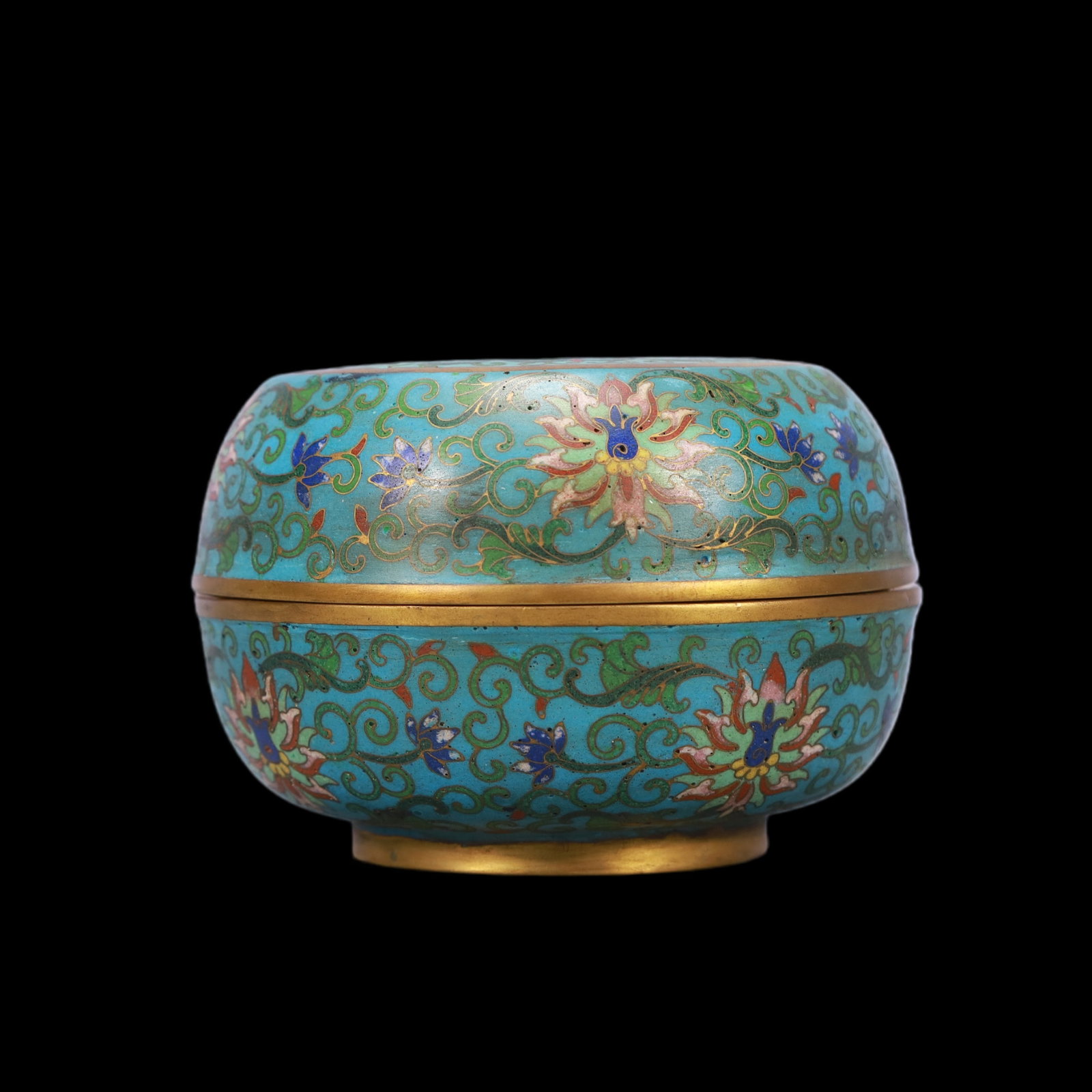 A Exquisite Cloisonne Lotus Pattern Box - 3