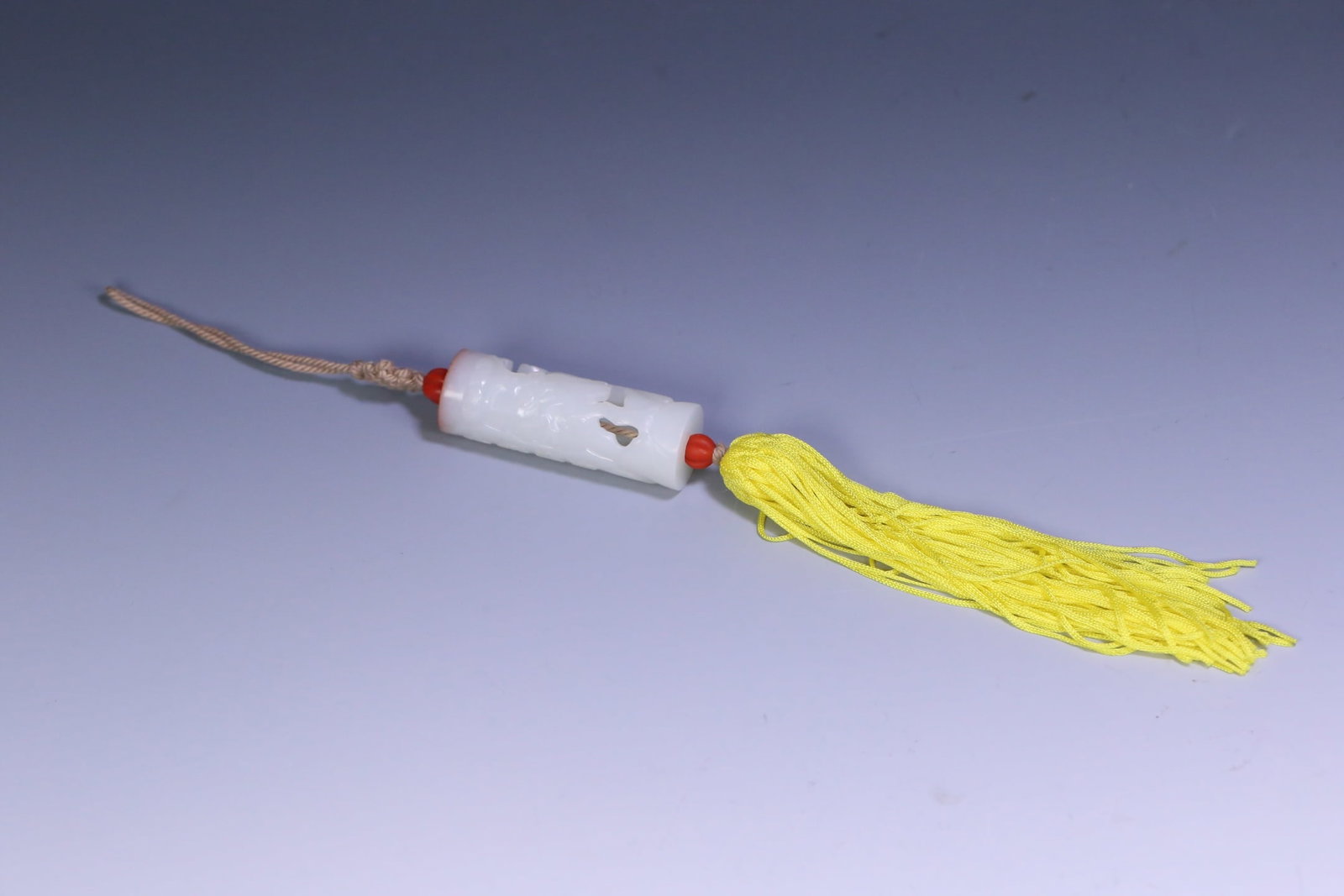 An Exquisite White Jade Character and Story Pattern Pendant (1 of 9)