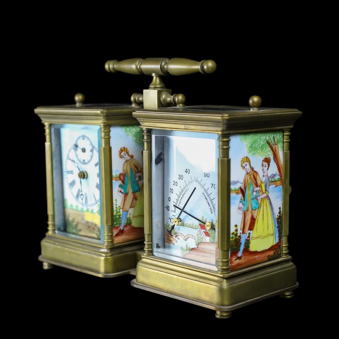 An Exquisite Gilt Bronze Flower Pattern Figure Pattern Clock - 5