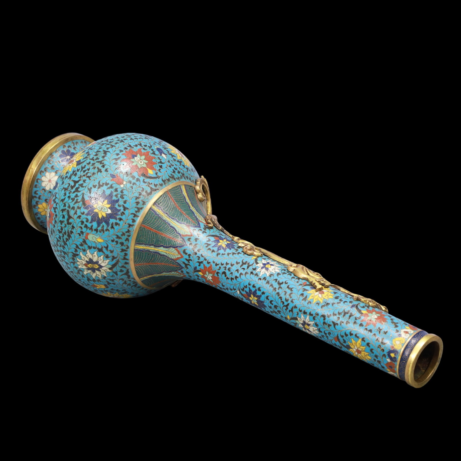 A Exquisite Cloisonne Lotus Pattern Dragon Pattern Vase - 7