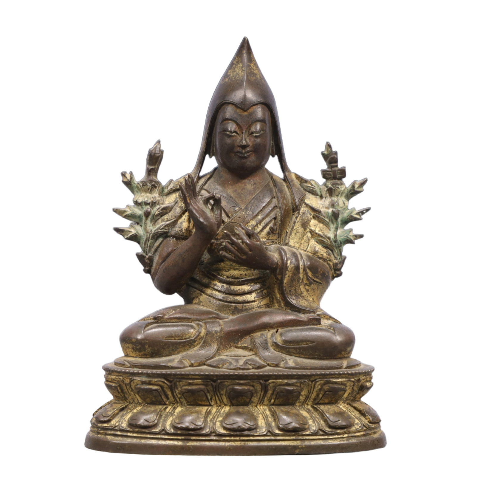 A Solemn Bronze Statue of Tsongkhapa (1 of 5)