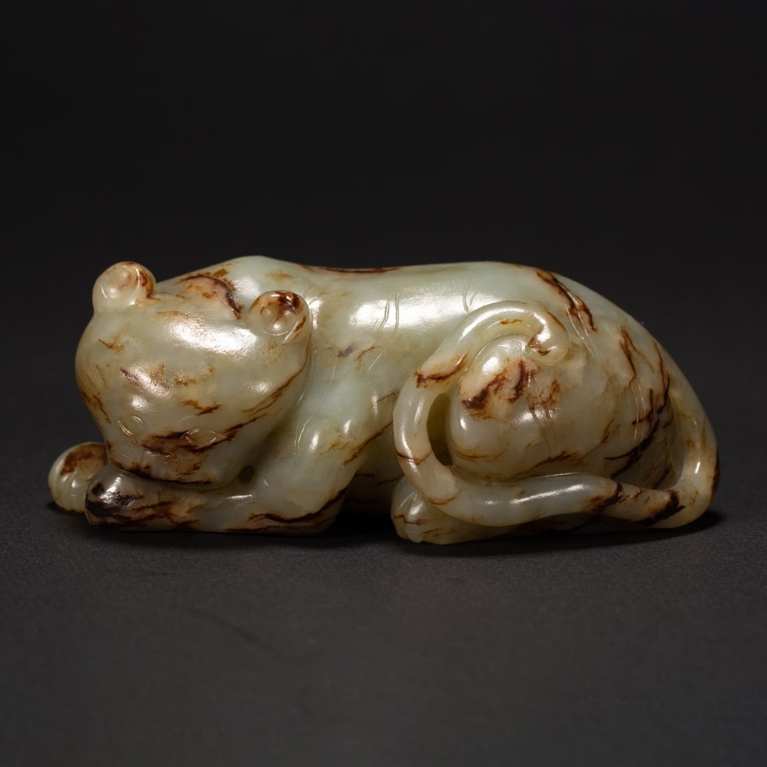 A Exquisite Hotan Jade Auspicious Beast Ornament (1 of 9)
