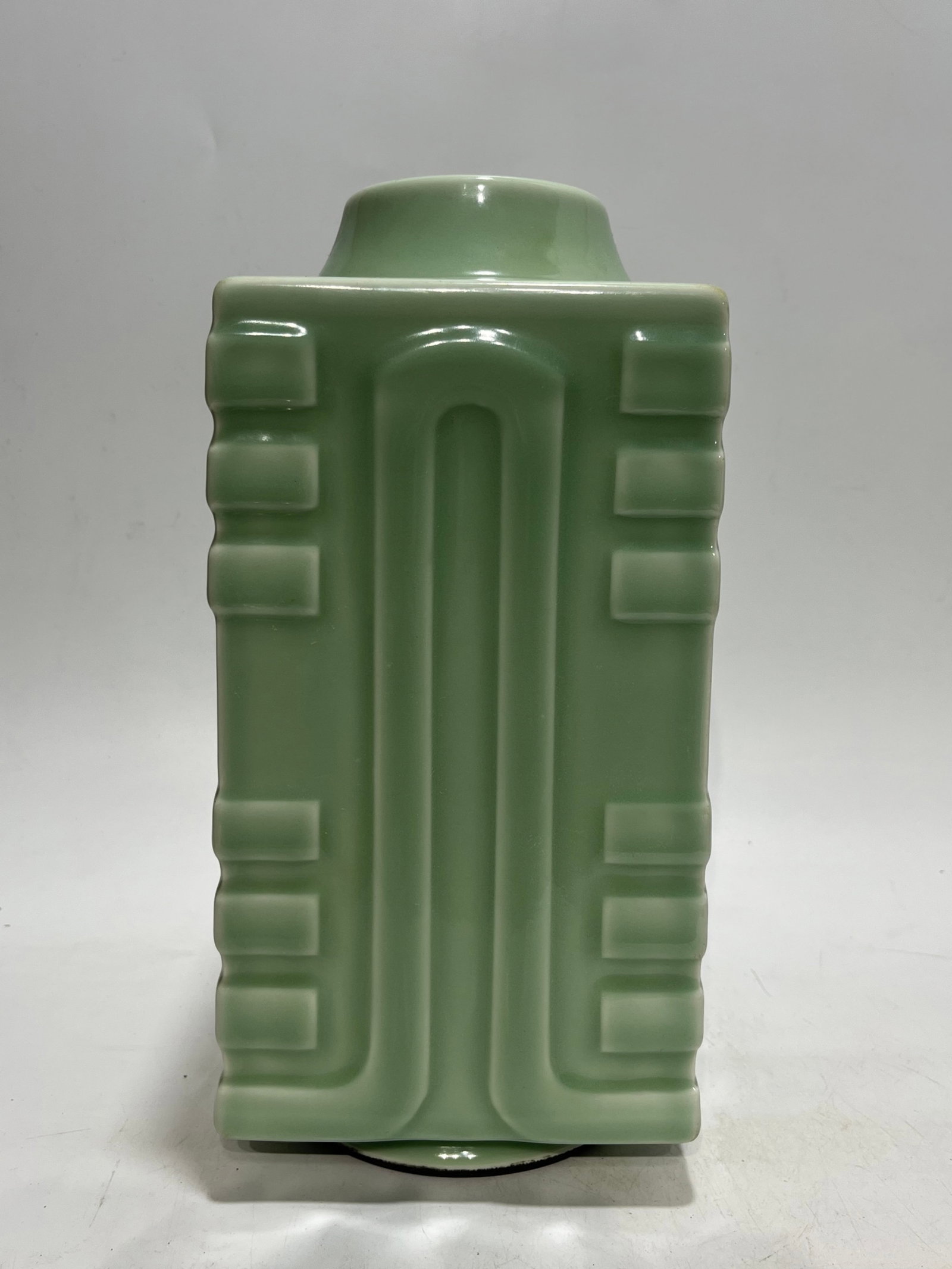 A Rare Celadon Glazed Cong-Shaped Vase (1 of 11)