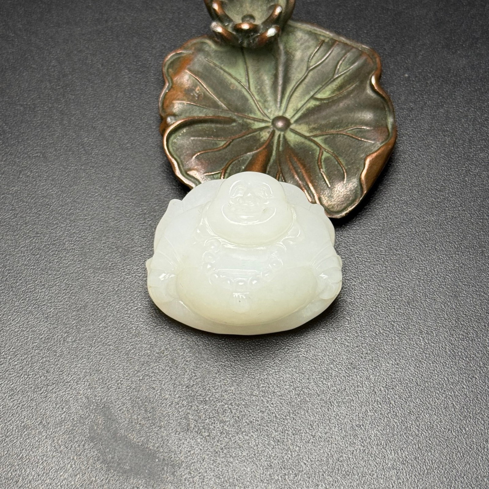 An Exquisite White Jade Statue of Maitreya Buddha Pendant: An Exquisite White Jade Statue of Maitreya Buddha Pendant,Qing Dynasty,China,Size:37mmx32mmx18mm,Weight:28g 白玉弥勒佛像挂件,中国清