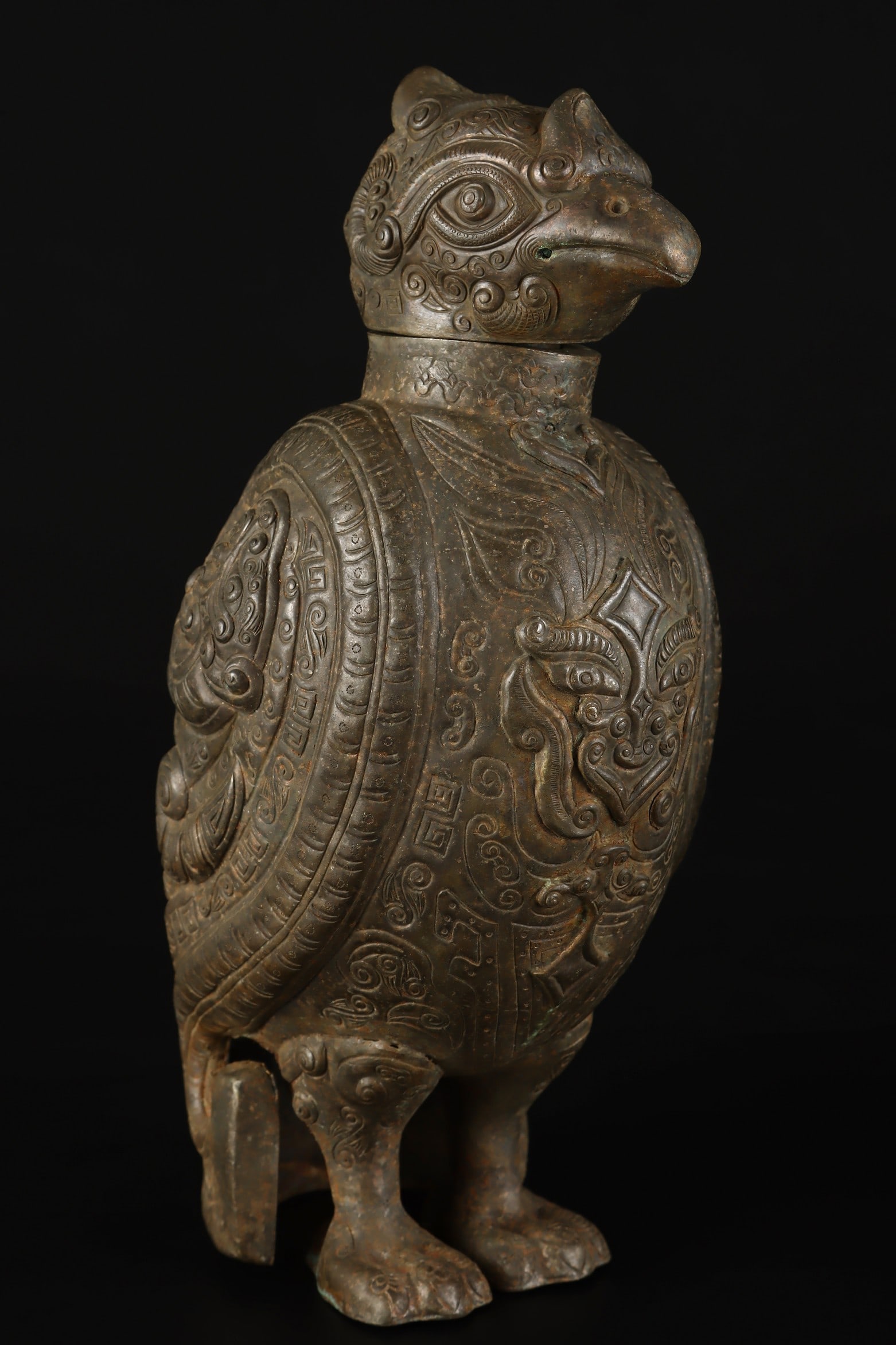 A Exquisite Copper Bird-Shaped Ewer - 2