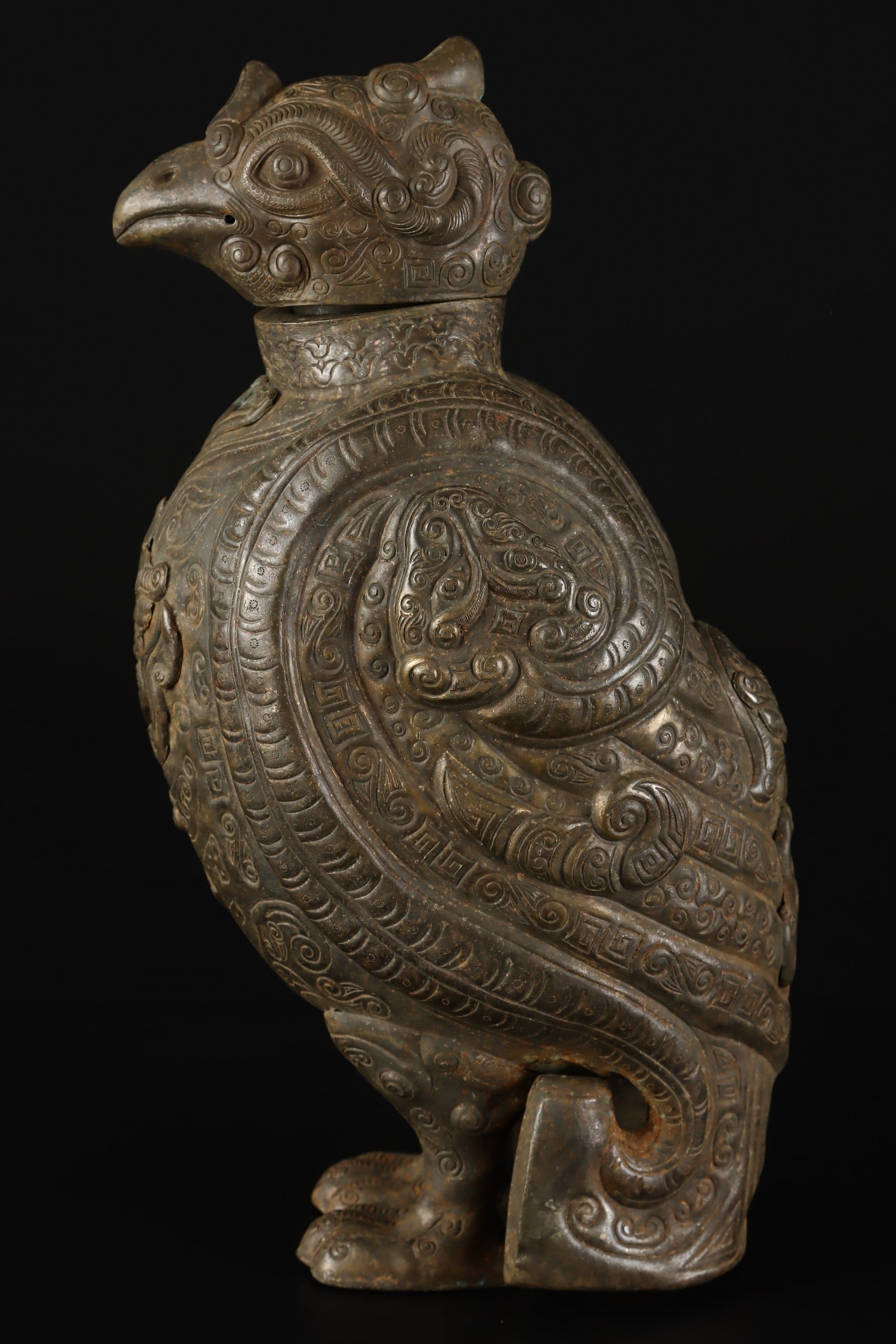 A Exquisite Copper Bird-Shaped Ewer - 3
