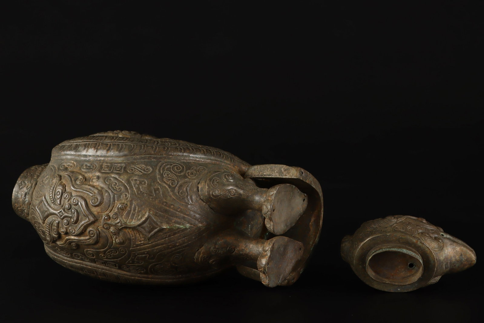 A Exquisite Copper Bird-Shaped Ewer - 8