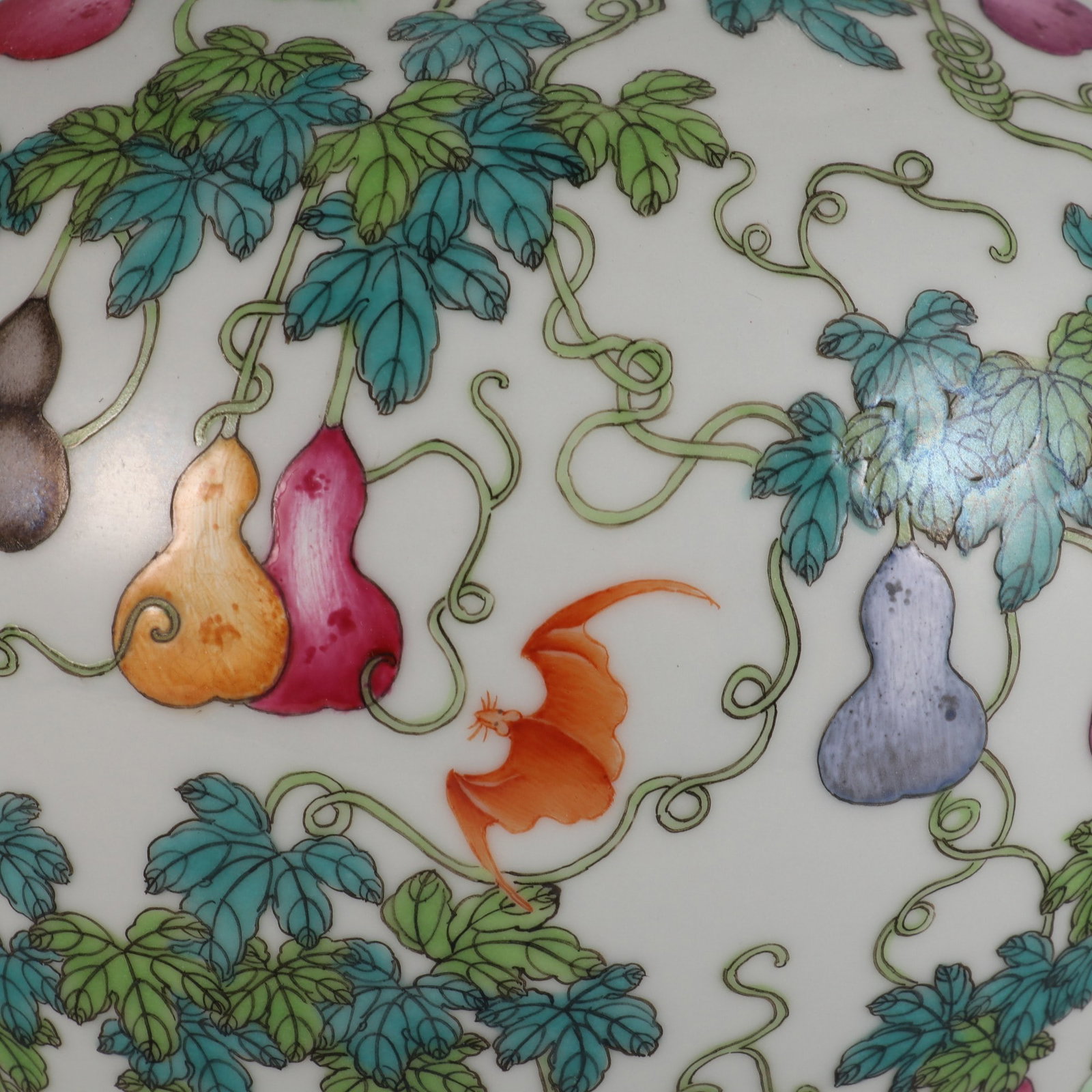 A Exquisite Enamel Gourd Pattern Vase - 6
