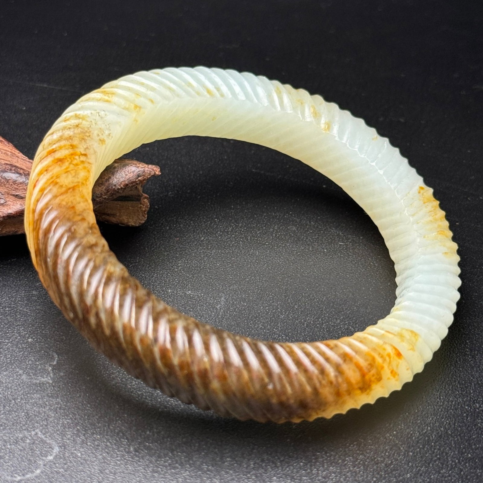 An Exquisite White Jade Bracelets - 5