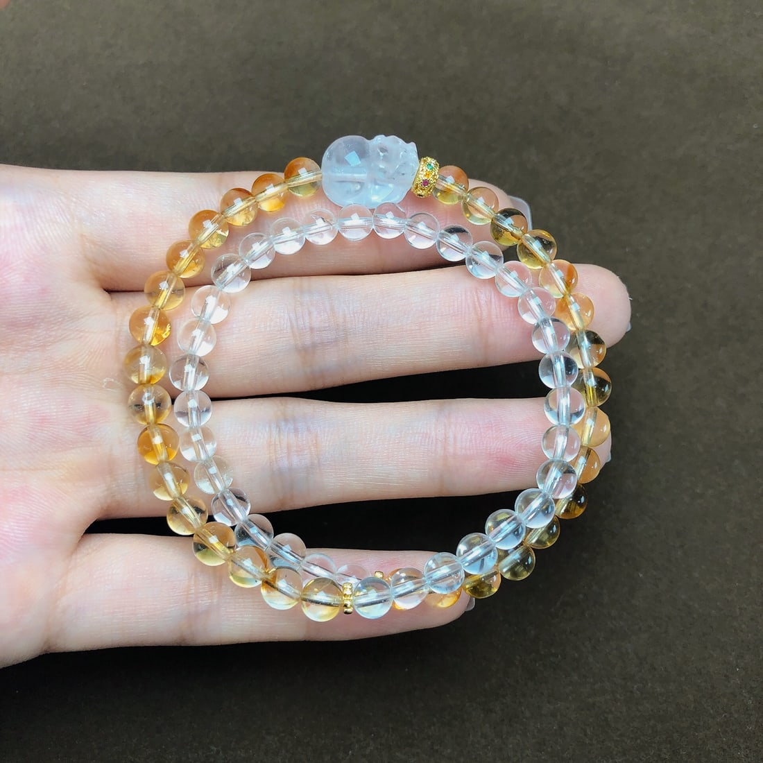 An Exquisite Crystal Bracelets: An Exquisite Crystal Bracelets,Size:5.3mm,Weight:16.9g 水晶手串