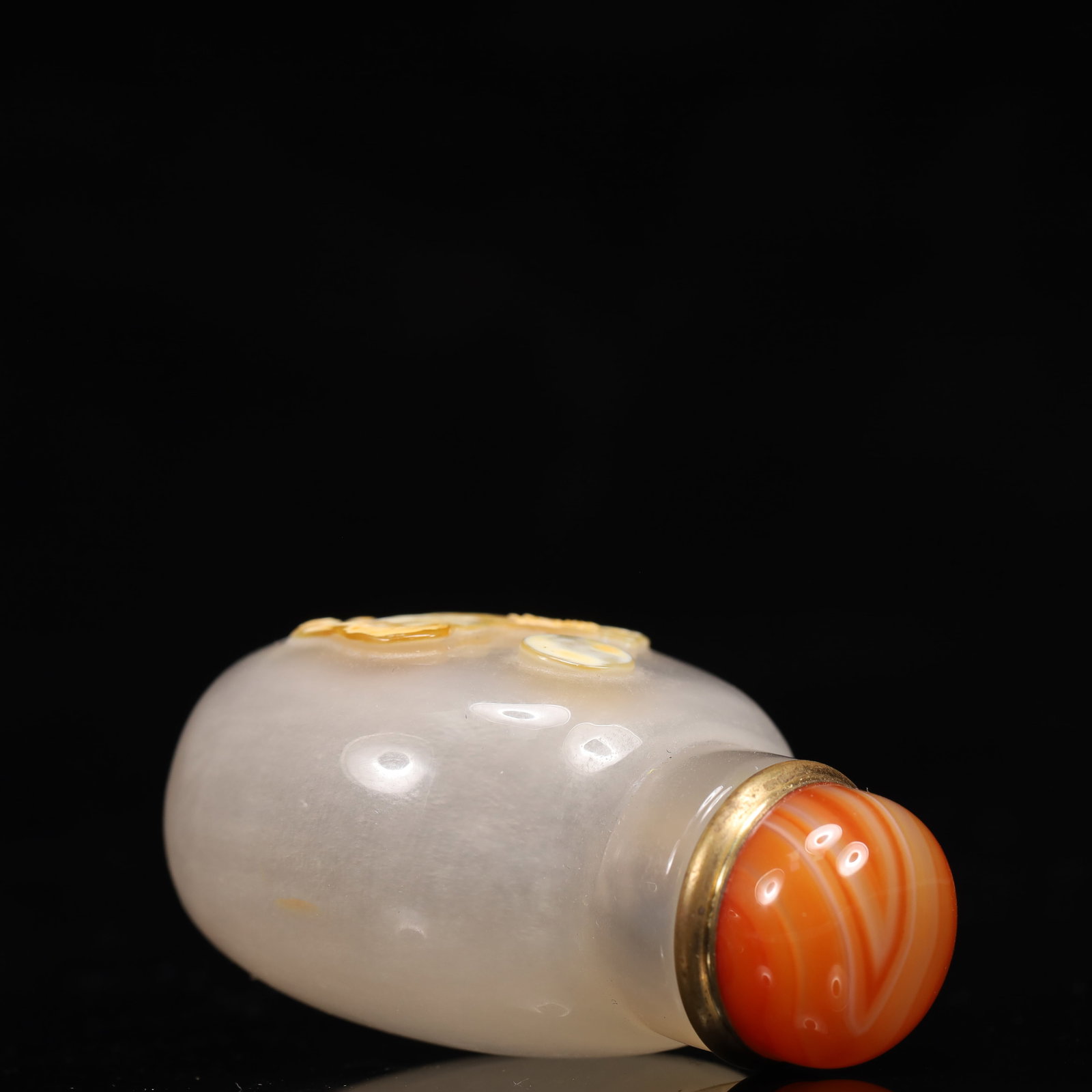 An Exquisite Agate Horse Pattern Snuff Bottle - 7