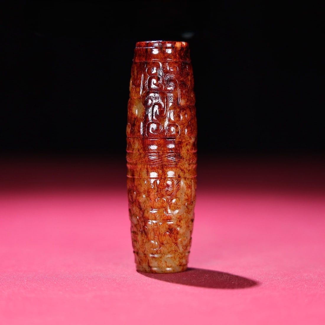 An Exquisite White Jade Ornament: An Exquisite White Jade Ornament Han Dynasty, China Size:3.5inx1.1in Weight:122g白玉勒子 中国汉代 Size:8.8cmx2.7cm Weight:122g