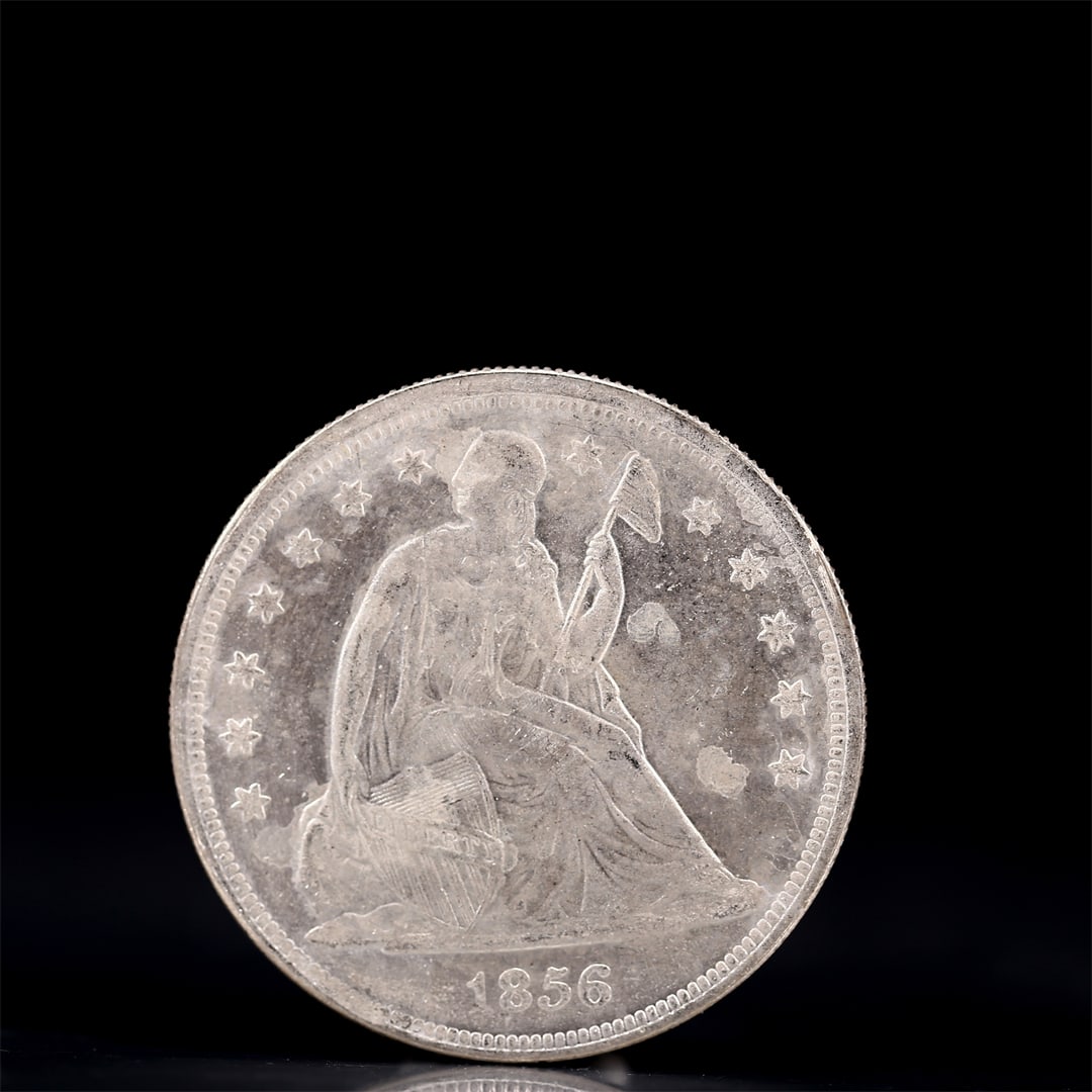 USA One Dollar 1856 Coin: American coin. IN GOD WE TRUST / LIBERTY / 1856 / UNITED STATES OF AMERICA / ONE DOL. Weight:26.9g.