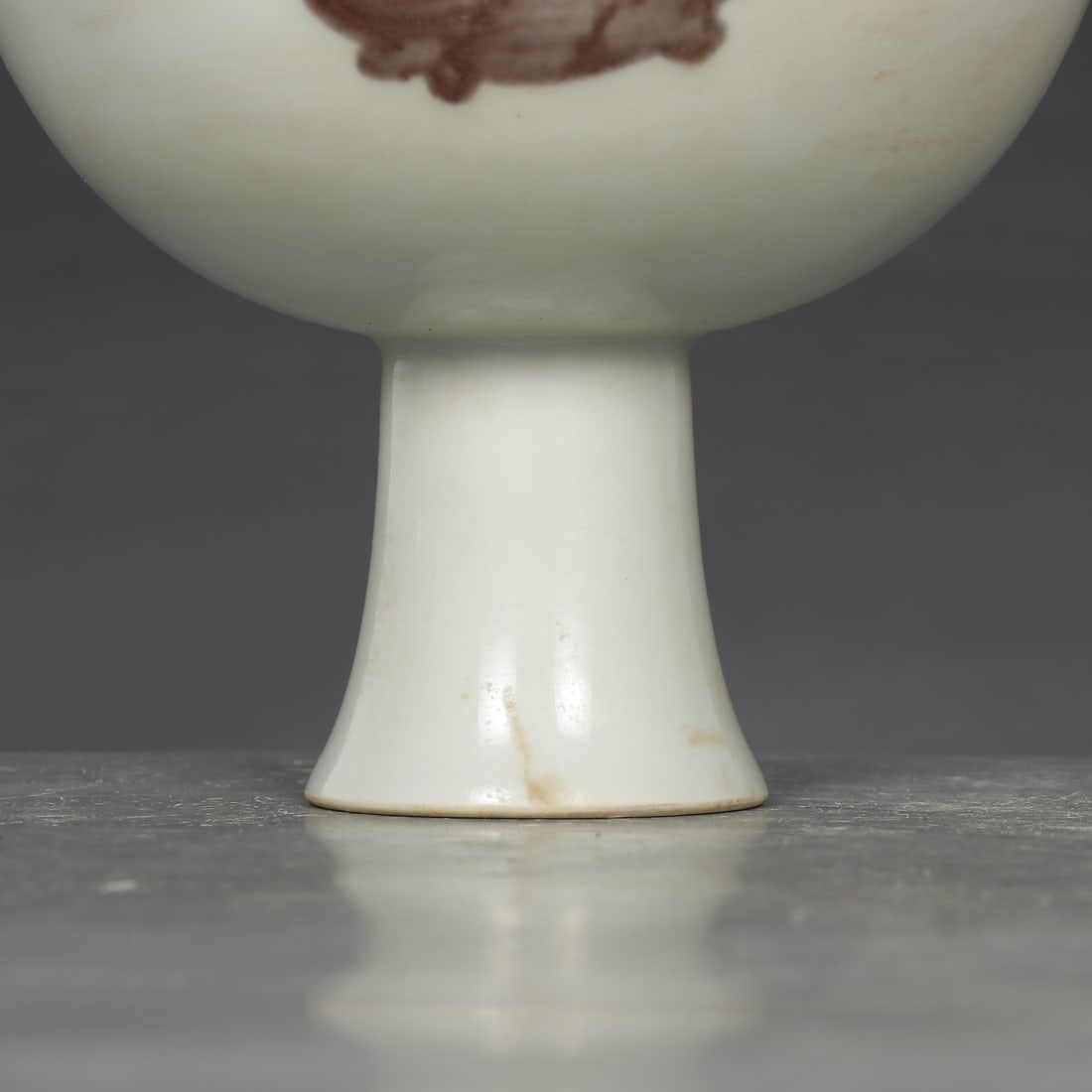 An Exquisite Underglaze-Red Fish Pattern Cup - 4