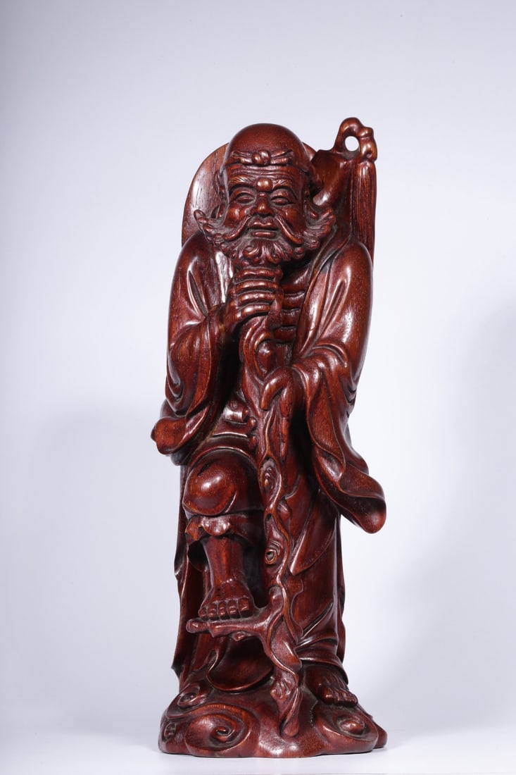 An Exquisite Redwood Figure Ornament (1 of 11)