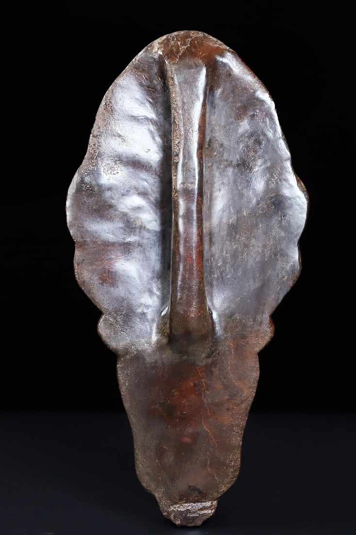 An Exquisite White Jade Beast-Face Pattern Shield - 3