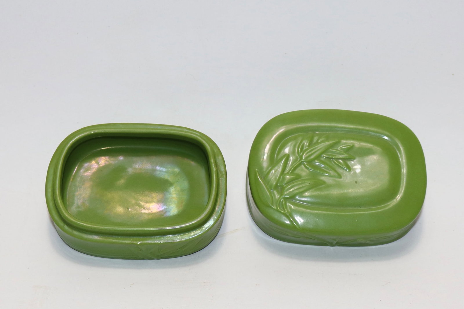 An Exquisite Green Glazed Bamboo Pattern Box - 5