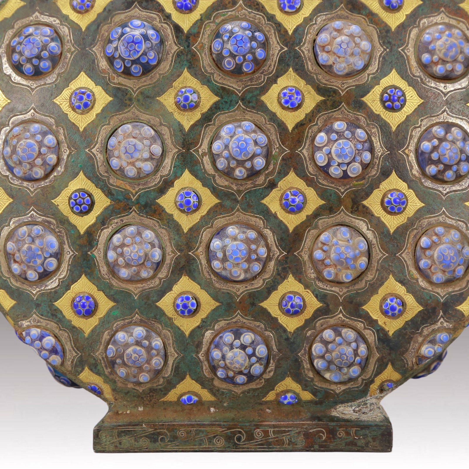 A Exquisite Gold and Silver-Inlaid Bronze Vase - 3