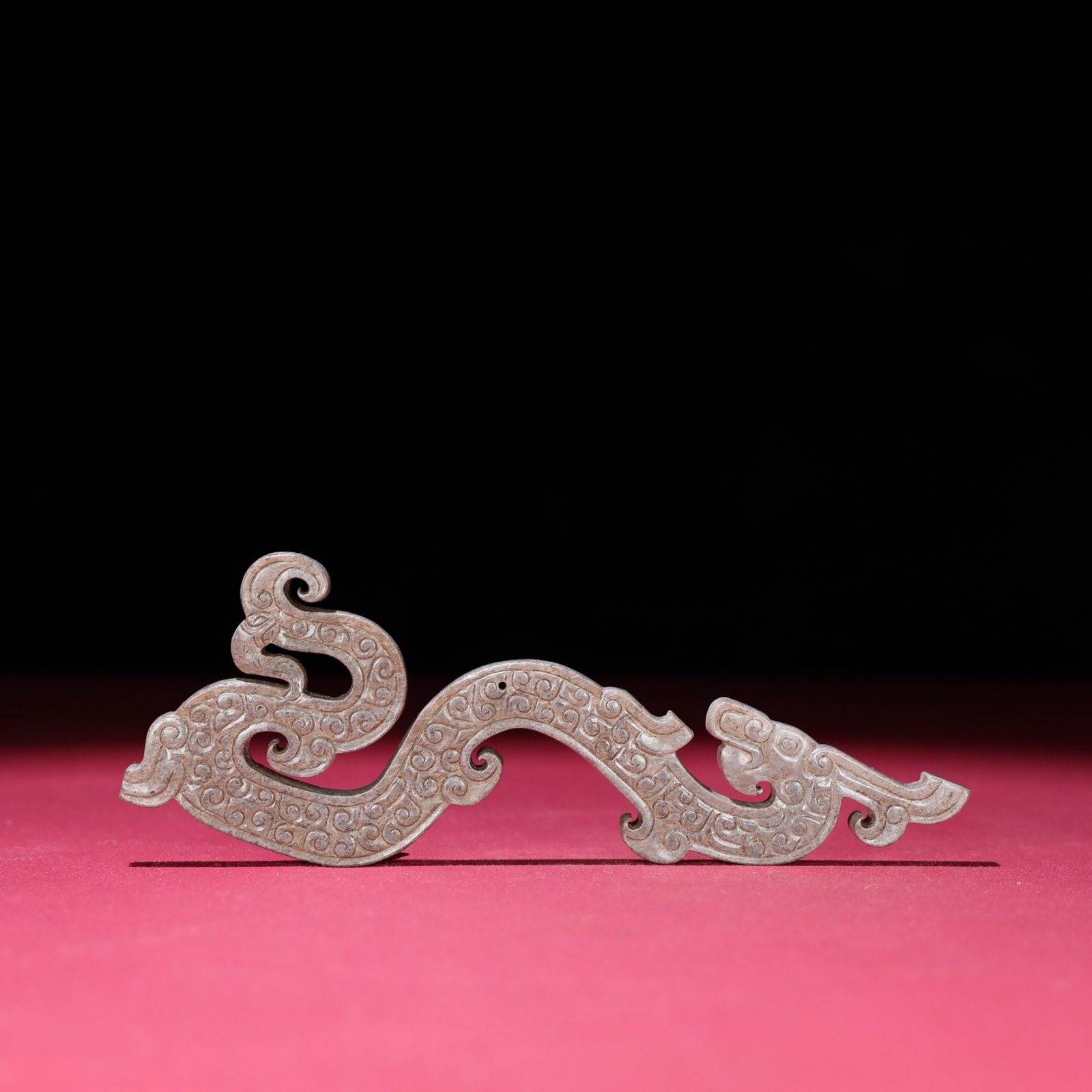 An Exquisite White Jade Dragon Pattern Pendant - 5