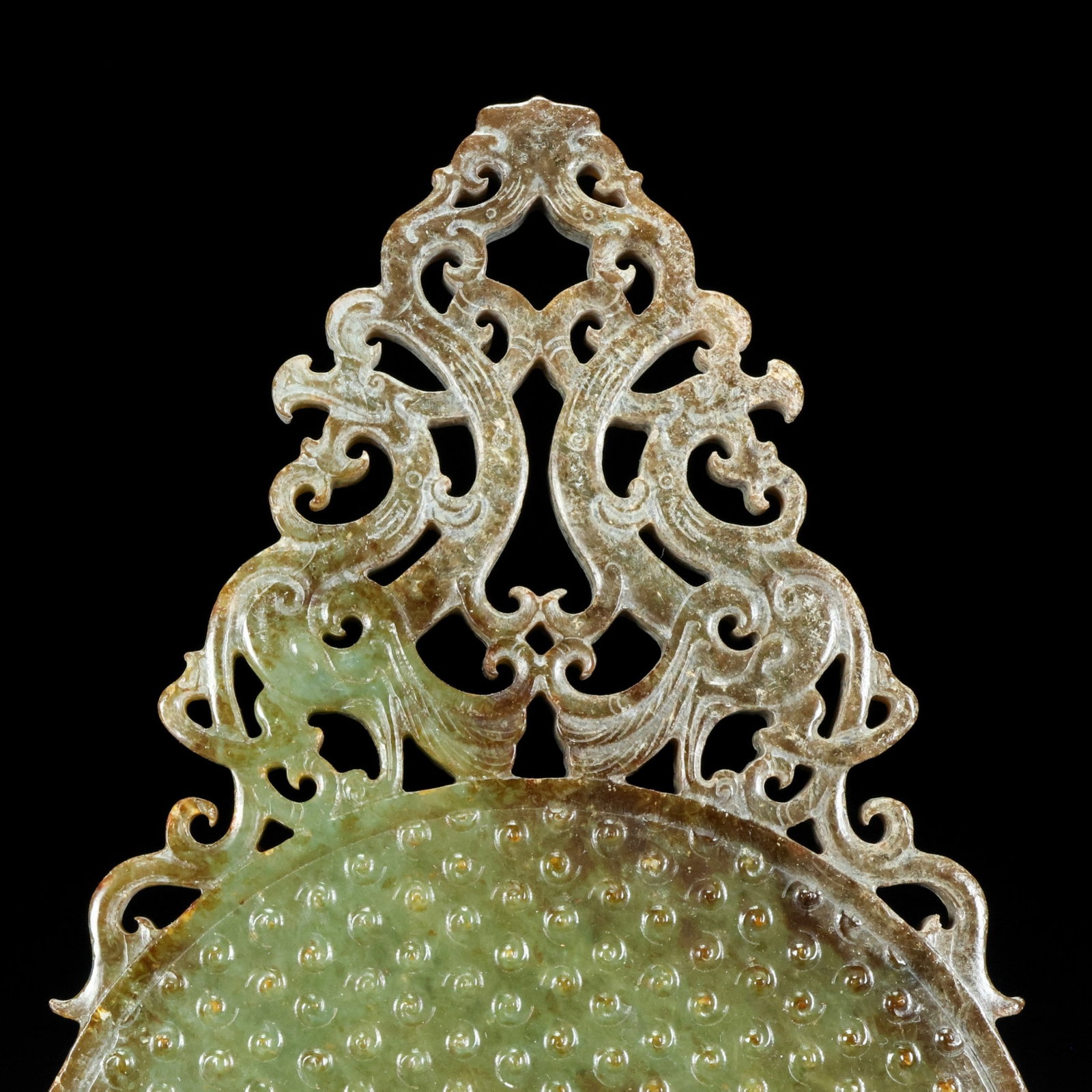 An Exquisite Archaic Jade Dragon Pattern Ornament - 6