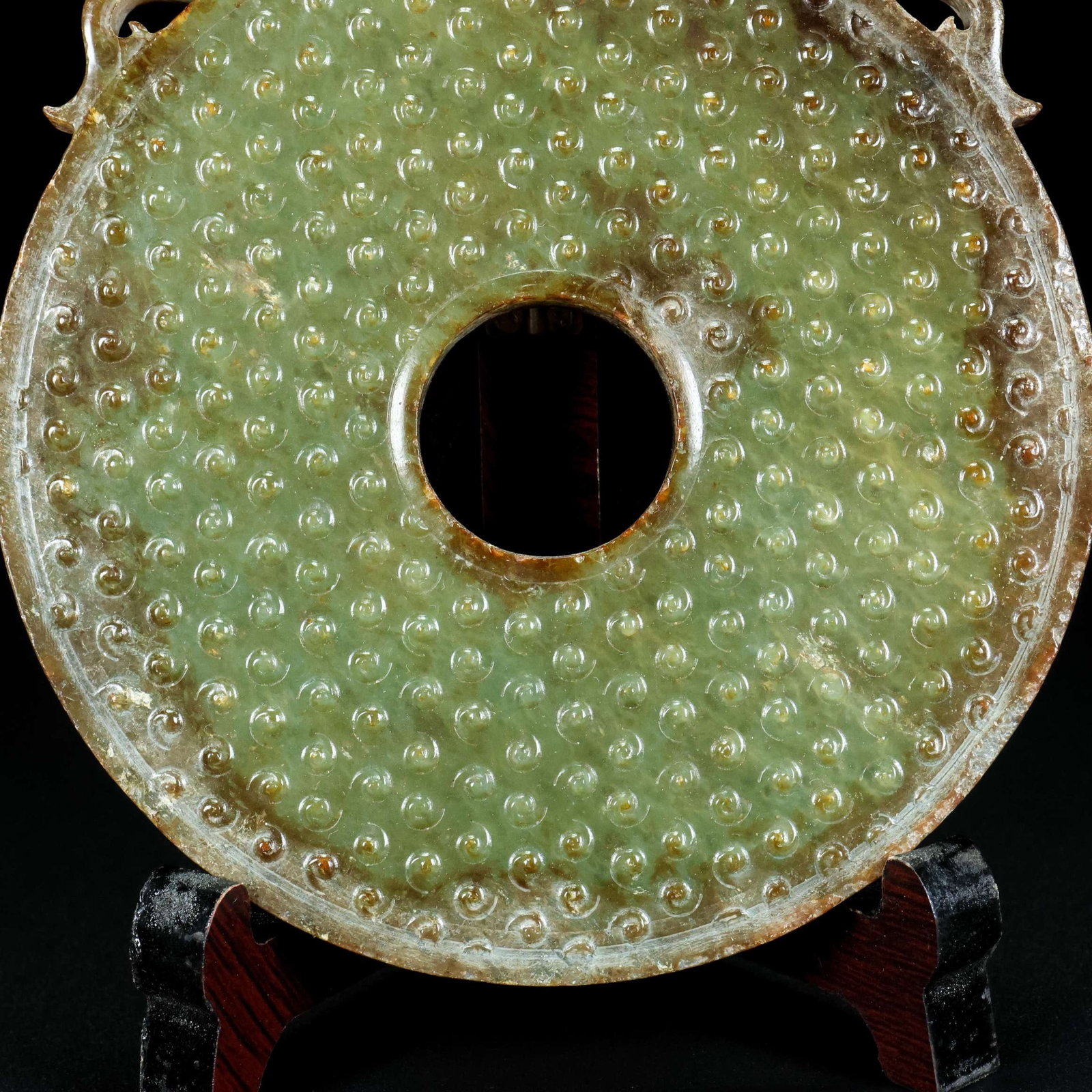 An Exquisite Archaic Jade Dragon Pattern Ornament - 8