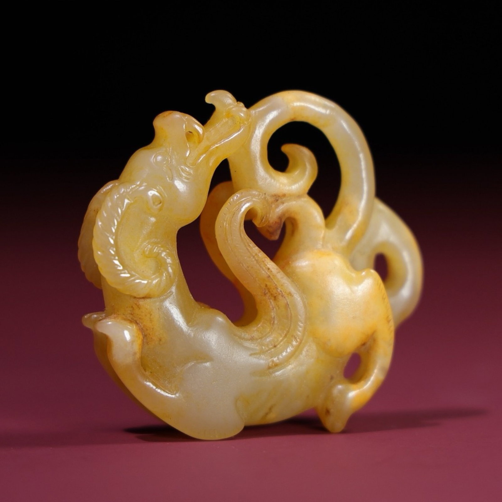 White Jade Dragon Hand Piece: White Jade Dragon Hand Piece,Qing Dynasty,China,Size:2inx0.6in,Weight:43g 白玉龙手把件,中国清代