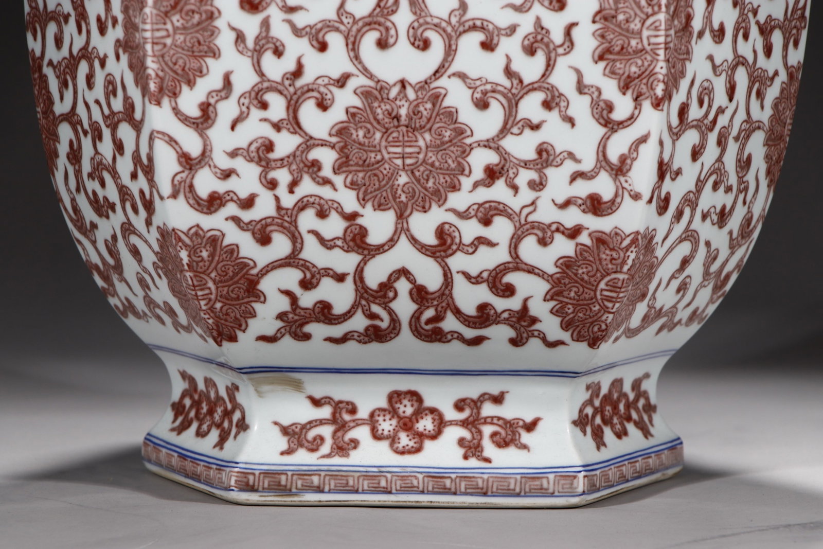 A Huge Underglaze-Red Lotus Pattern Double-Ears Vase - 3