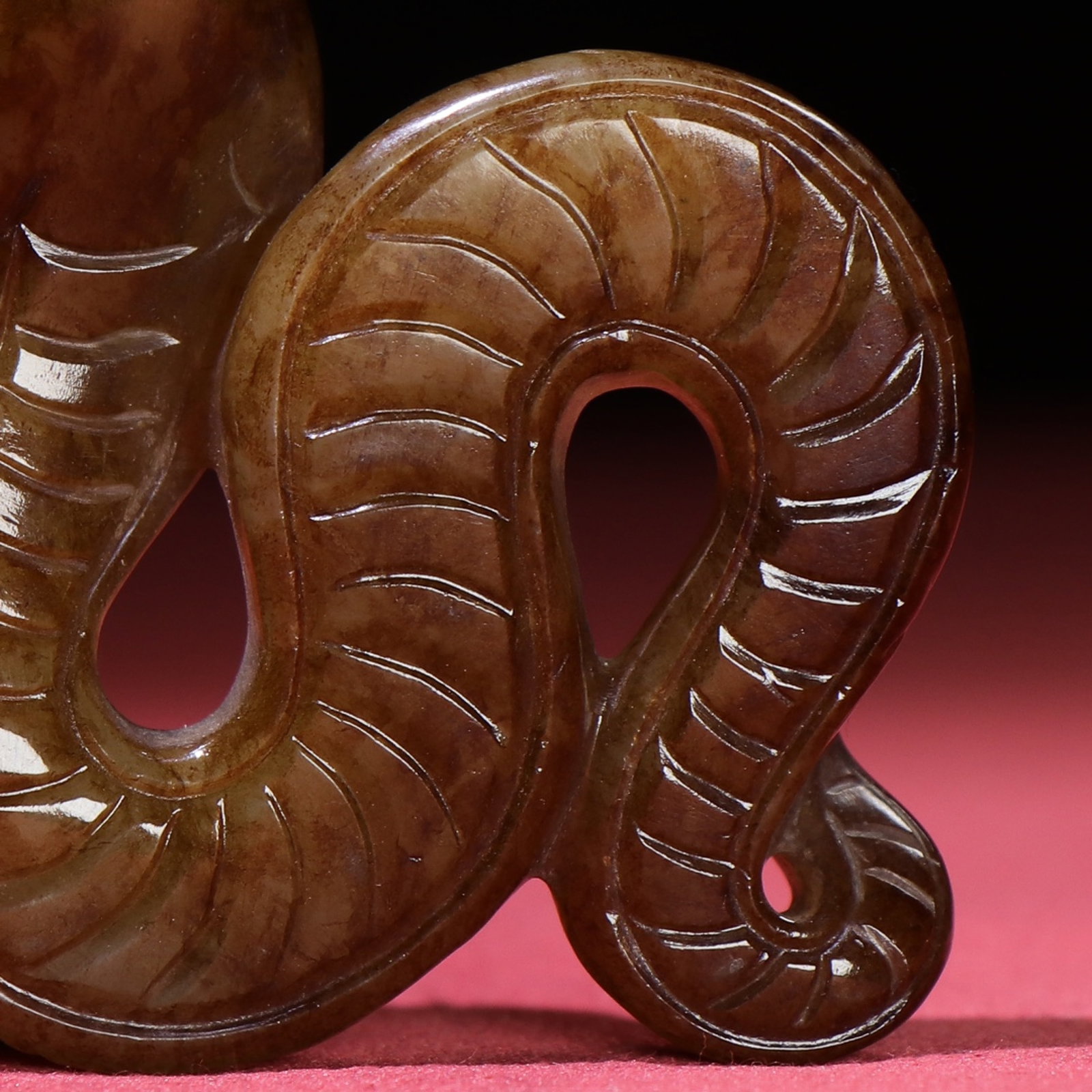 White Jade Snake Pendant - 4