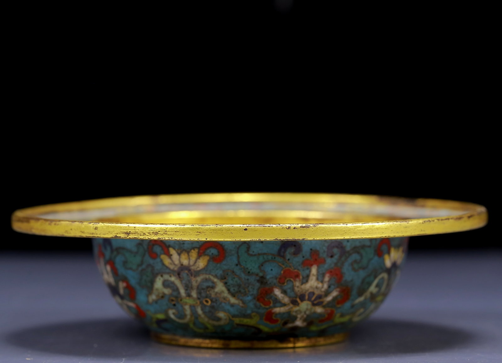 An Exquisite Cloisonne Flower Pattern Brush Washer - 2