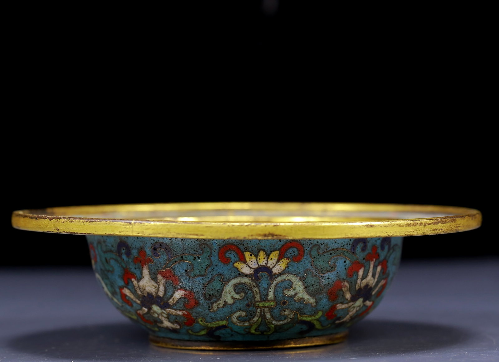An Exquisite Cloisonne Flower Pattern Brush Washer - 3