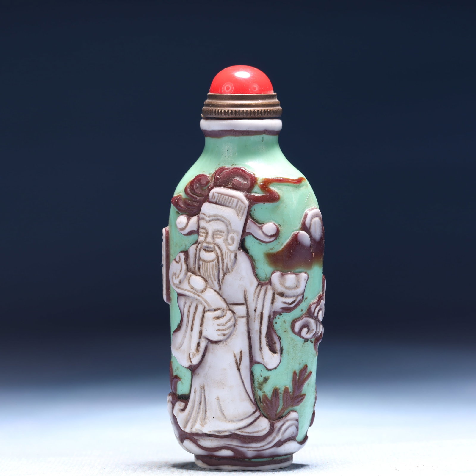 An Exquisite Glass Figure Pattern Snuff Bottle - 2