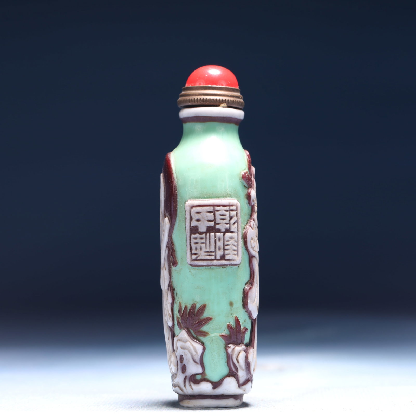 An Exquisite Glass Figure Pattern Snuff Bottle - 5