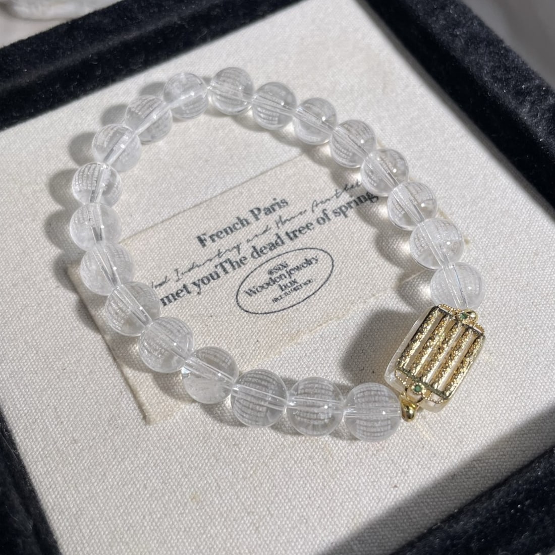 An Exquisite Crystal Bracelet: An Exquisite Crystal Bracelet,Size:0.3in 水晶手串