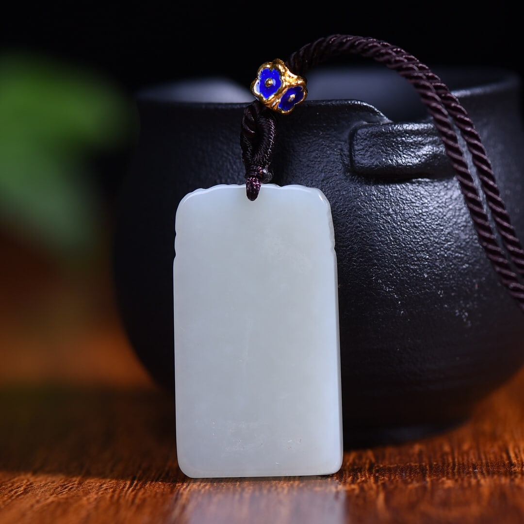 An Exquisite White Jade Pendant - 5