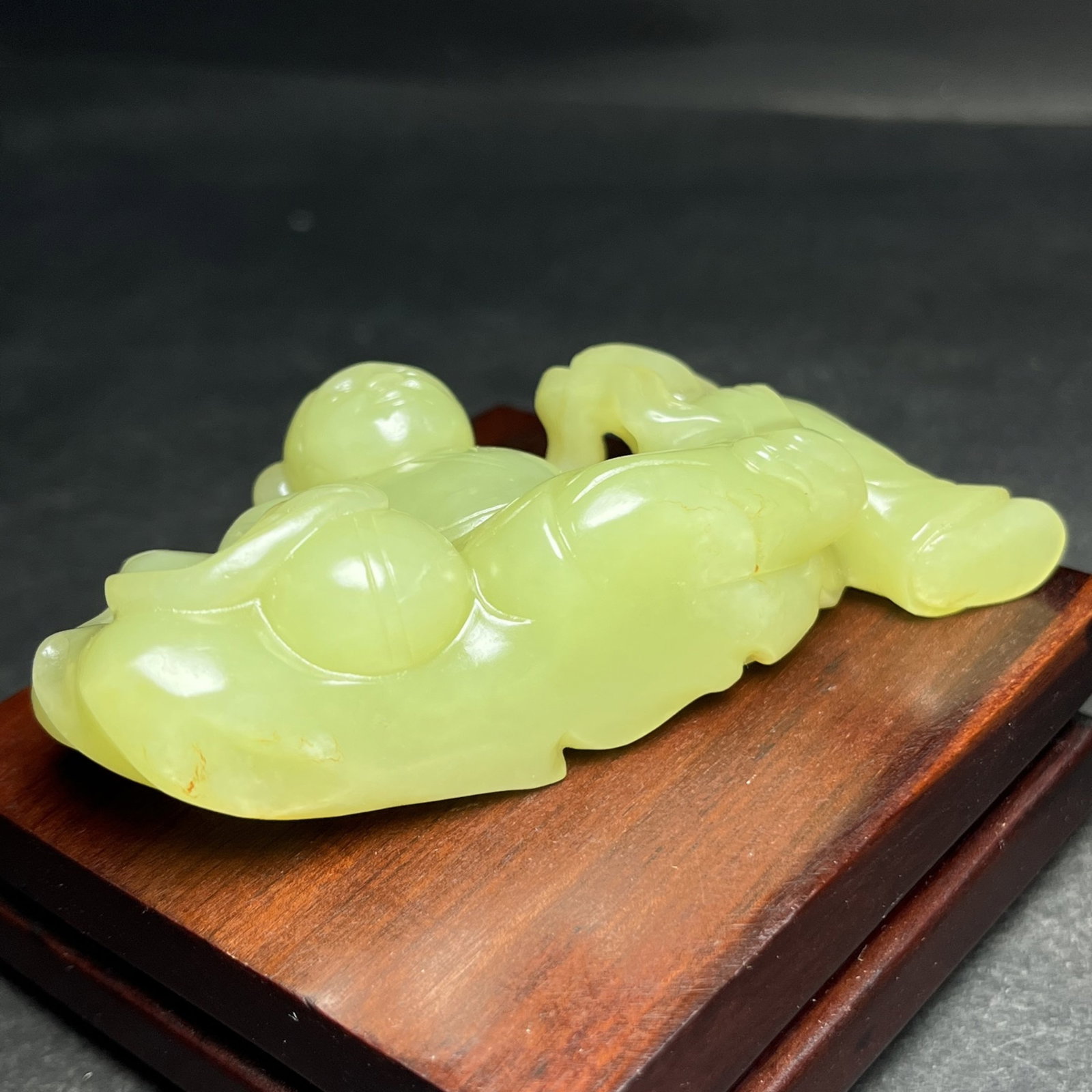An Exquisite Yellow Jade Figure Hand Piece - 7