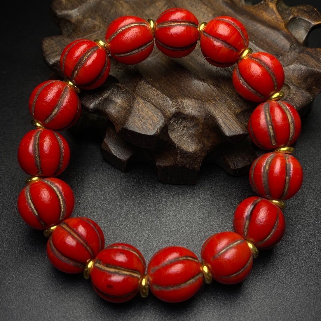 An Exquisite Glass Pumpkin-Shaped Bracelets - 4