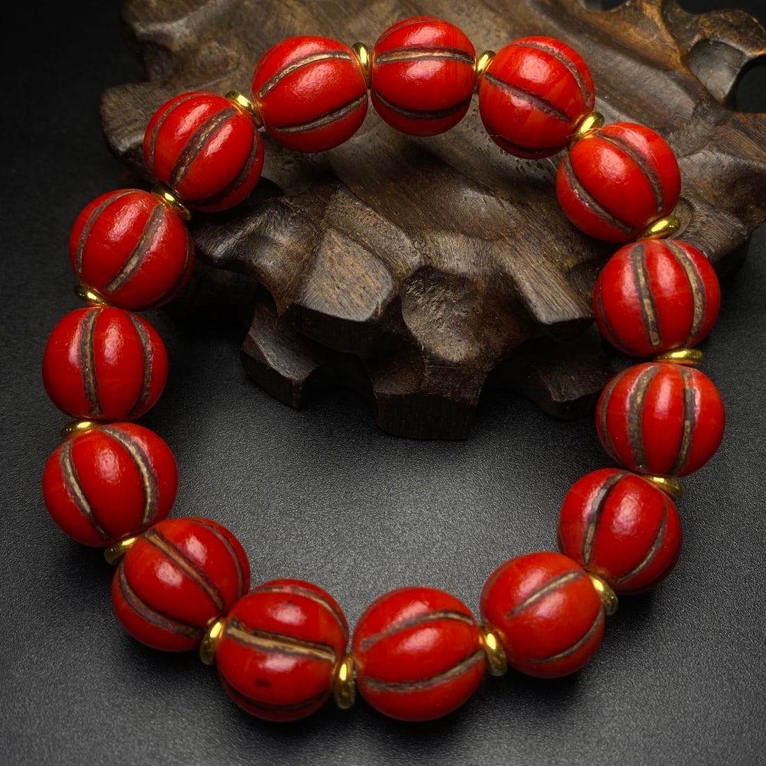 An Exquisite Glass Pumpkin-Shaped Bracelets - 5