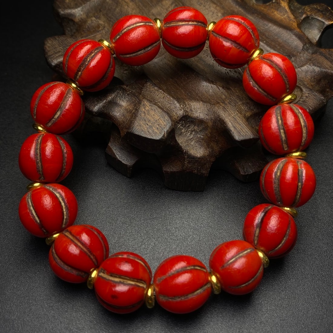 An Exquisite Glass Pumpkin-Shaped Bracelets - 6