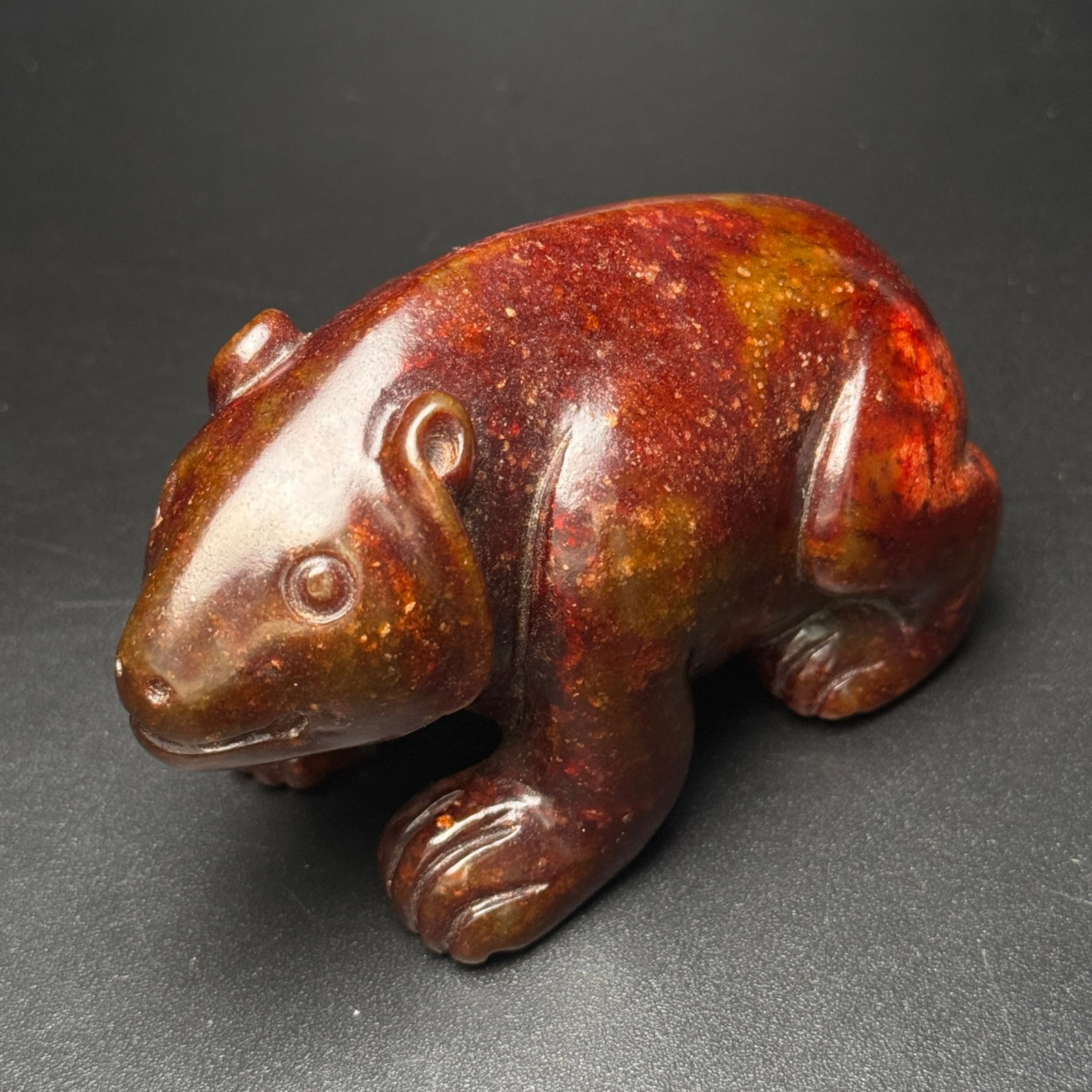 An Exquisite White Jade Bear Ornament - 5